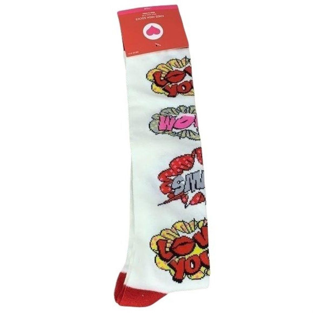 Target Women’s Knee High‎ Comic Love Socks Sz 4-10